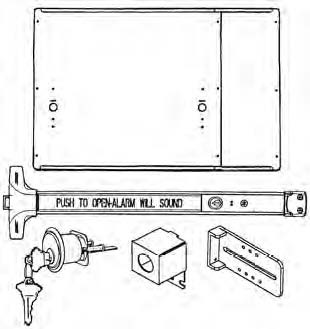 Superior Exit Bar Kit With Alarm
